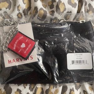 Harveys Seatbelt Bag NIP Black Coin Purse